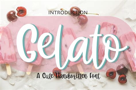 como descargar geloto|Gelato Font .